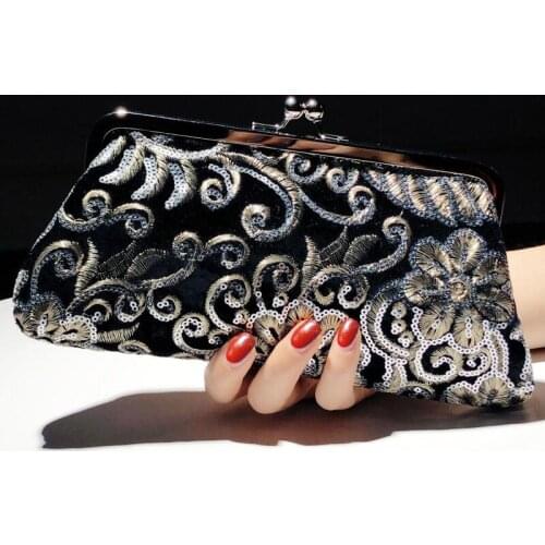 Dinner Bag Women Coin Purse New 2021 Fashion Womens Bags Elegant Clutch Bag Female Wallet Black Blue