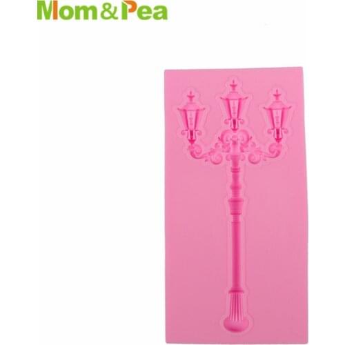 XK600 Iron Art Lamp Shaped Silicone Mold Gum Paste Chocolate Ornamental Fondant Mould Cake Decoration Tools