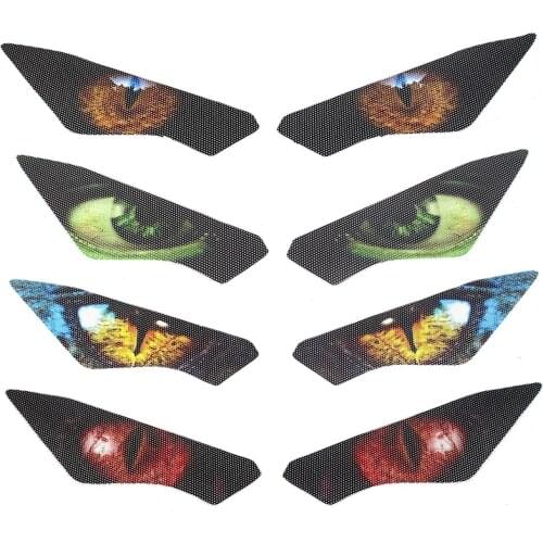 Motorcycle Headlight Protection Sticker Headlights Eye Body Sticker for Kawasaki Ninja 250 Ninja 400 2018-2019