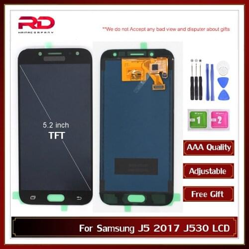 J530F LCD Display For SAMSUNG GALAXY J5 2017 LCD J530 Screen Display Touch Screen Digitizer Assembly adjust brightness 5.2"