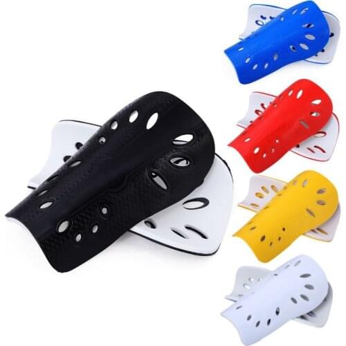 1 Pair Adults Kid Soccer Guards Leg Protector Football Shin Pads Plastic Outdoor Sport Leg Protective Gear Breathable Shin Guard
