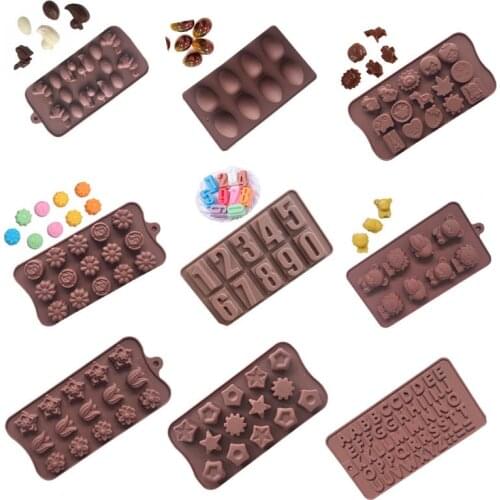 1Pcs Chocolate Mold Easy Cleaning Baking Accessories Non Toxic Food Grade Silicone Biscuits Cake Mould Kitchen Gadgets
