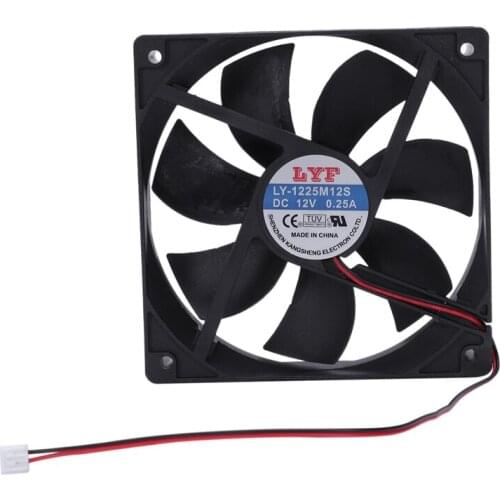 120mm x 25mm 12V 2Pin Sleeve Bearing Cooling Fan for Computer Case