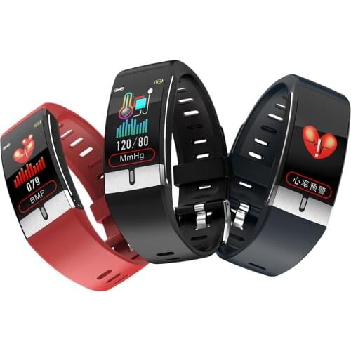 2021 ECG IP68 Waterproof Body temperature blood pressur monitorin Multi exercise mode Full Touch Fitness Tracker Smart Bracelet
