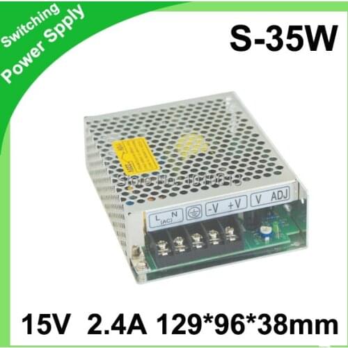 35W 15V 2.4A Single Output Switching power supply for LED AC to DC smps