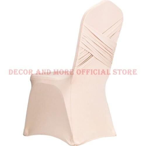 50PCS Wholesale Polyester Universal Spandex Stretch Chair Covers For Weddings Party Hotel Dining Chair Cover China Decoration