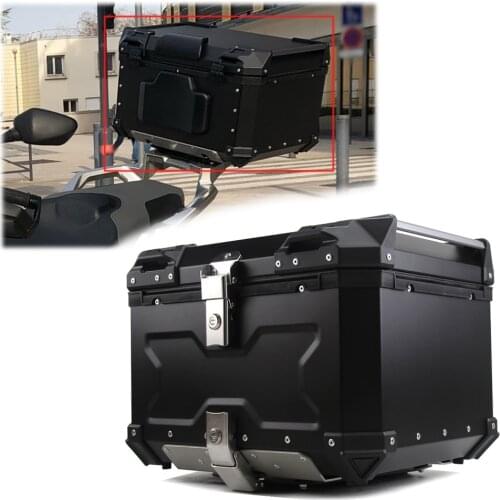 X Motorcycle Embossed Aluminum Alloy Trunk Trunk 55L Large Electric Car Trunk Storage Box