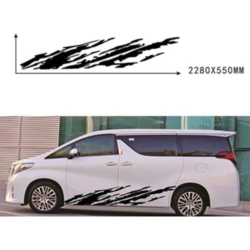 Black Car body Decal Stickers Mud splash Graphics For Truck off-road 4x4 Side Door