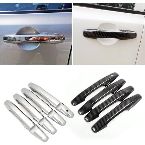 For Honda Civic 2006-2011 8 Gen Carbon Fiber Color Modify Refit Chrome Door Handle Cover Decoration Trim Protection Sticker