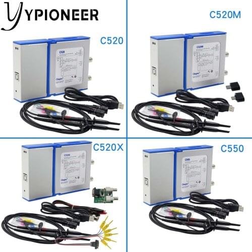 Cleqee C520 Dual Channel USB Android&PC Virtual Digital Oscilloscope Handheld Bandwidth 20M 50M Signal Generator Logic Analyzer