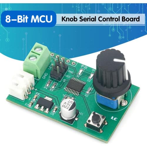 MG995 MG996 SG90 Dual Channel Servos Adjustable Knob Serial Control Board Switch 8-Bit MCU Steering Gear Debugging Module