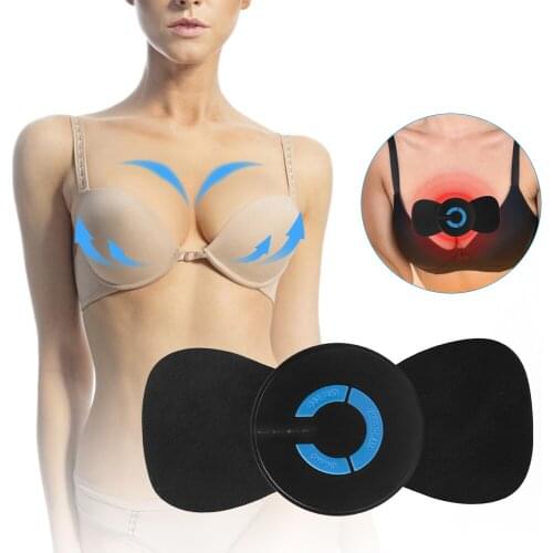 EMS Electric Breast Enhancement Massager Pad Regrowth Chest Booster Stimulator Sticker Physiotherapy Instrument Muscle Trainer