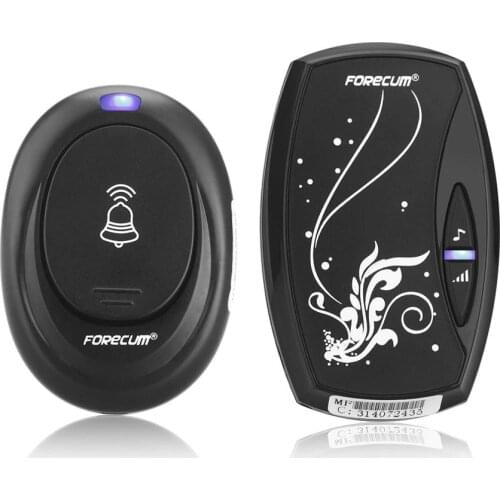 FORECUM Smart Home Door Bells with 36 Chimes EU/ US Receiver 100M Waterproof Plug-in Type Wireless Doorbell