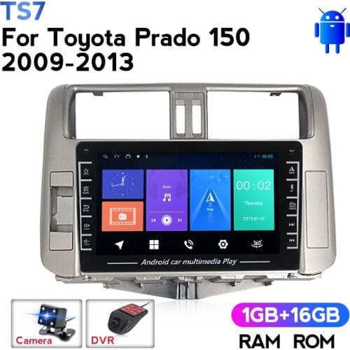 HD1280*720 Android Car multimedia radio Player for Toyota Land Cruiser Prado 150 2009-2013 autoradio CAR GPS navigation