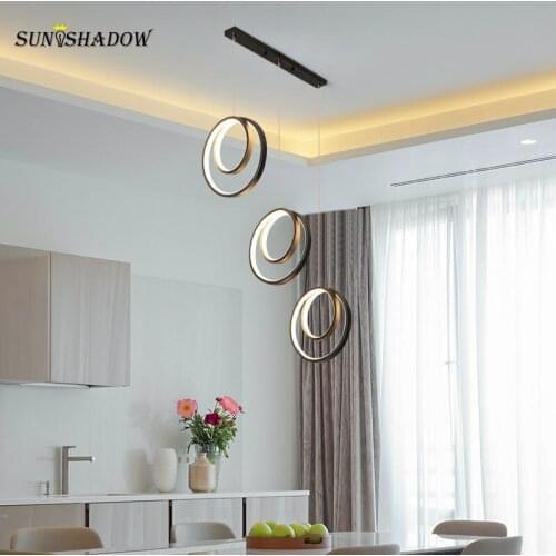 Homa Led Pendant Light 110v 220v Modern Indoor Pendant Lamp For Dining Room Kitchen Chandelier Living Room Bedroom Hanging Lamp