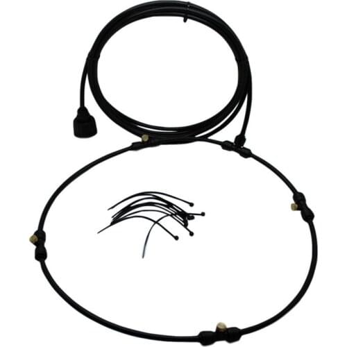 2Pieces/Lot) Misting Fan Kit Cooling Greenhouse Misting System Fogging Machine Outdoor DIY Low Pressure Misting Ring