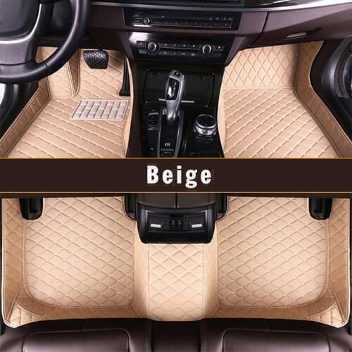 Custom Leather Car Floor Mats For Honda Civic 2005 2006 2007 2008 2009 2010 2011 Carpet Mats Auto Parts Interior Accessories