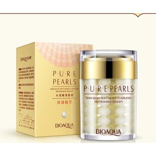 BIOAQUA Brand Pure Pearl Cream Skin Care Hyaluronic Acid Deep Moisturizing Anti Wrinkle Face Care Whitening Essence Cream