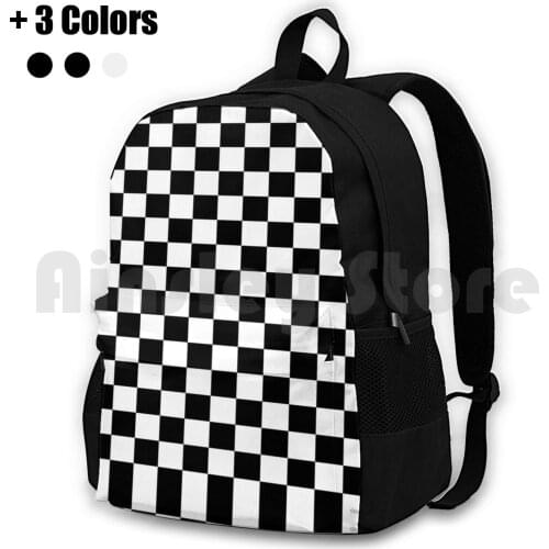 Chequered Flag Leggings-Checkered Racing Car Winner Jeggings Outdoor Hiking Backpack Riding Climbing Sports Bag Womens Leg