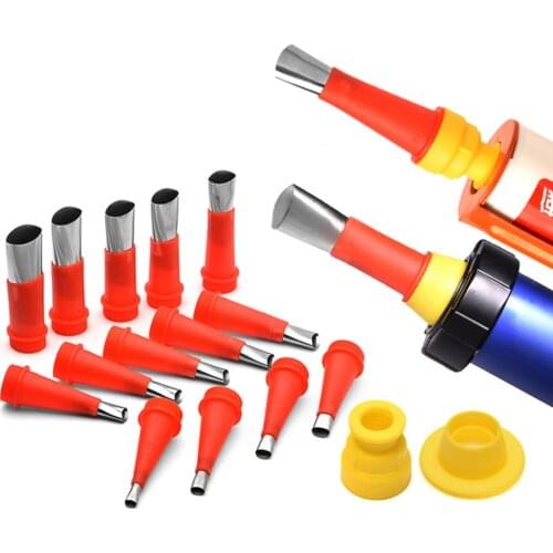 18PCS Stainless Steel Caulk Nozzle Applicator Caulking Finisher Glue Silicone Sealant Finishing Tool Kitchen Bathroom Sink Joint