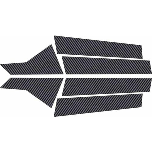 Carbon Fiber Door Window Pillar Post Cover Trim Decal for Honda Civic 10Th 16-20