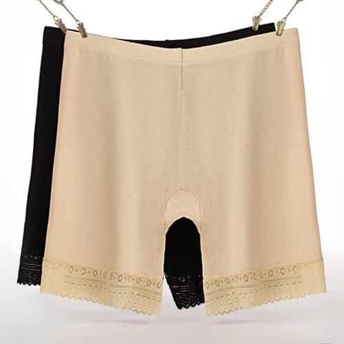 Soft and comfortable cotton material boxer shorts safety pants for women panties plus big size high waist ladies' underwear XXL