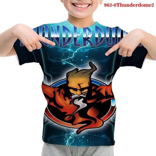 Thunderdome T shirt 3D Kids Clothes Funny T-shirt Clothes For Girls Child T Shirt Casual Short Sleeves Kids Clothes Baby Tshirts