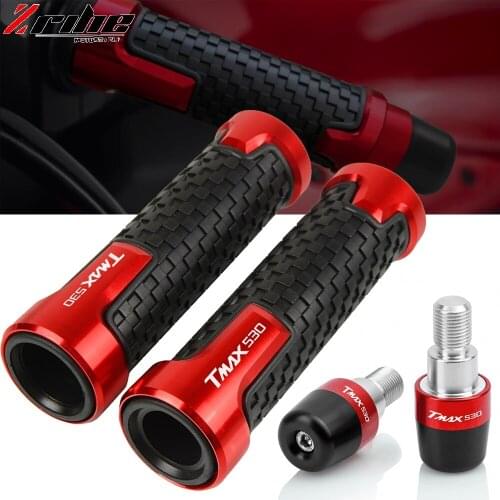 TMAX530 Motorcycle 7/8" 22MM Handlebar Hand Grips Handle Bar End Cap For YAMAHA Tmax530 T-MAX 530 2001-2018 2017 Hand Bar Ends