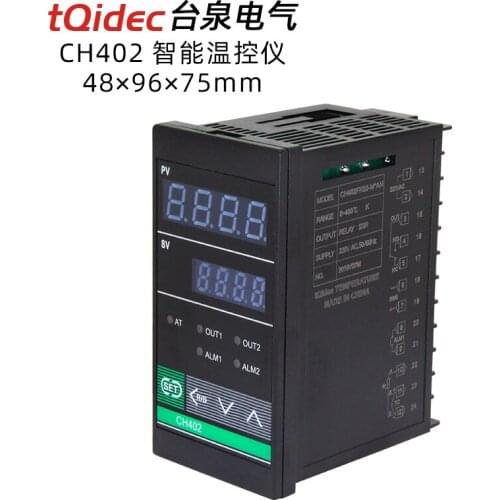 TQidec intelligent temperature control instrument CH402 K type E type PT100 relay multi-input PID spray cloth temperature contro