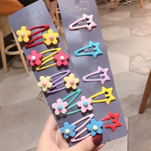 15pcs 2020 Baby Clip Hairpin Cute Princess Fruit Hairpin Barrette Accessories Kids Headwear Kids Floral Fruit Multi-choice TXTB1