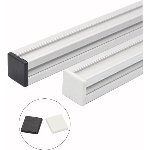 10pcs/lot Plastic End Cap Cover Plate for EU Aluminum Profile 2020 Endcap black / white