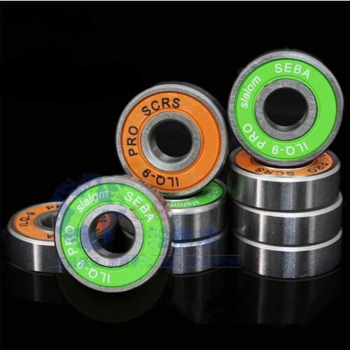 20pcs/lot 608-2RS 608RS 608 Skateboard bearing skating shoes bearing flower skeeler bearing general ABEC9 - 7 color bearing