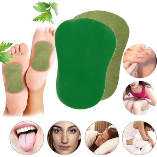 20pcs Detoxification Wormwood Foot Patch Pain Relieving Plaster Relieve Stress Help Sleeping Weight Loss Body Slimming Pad Detox