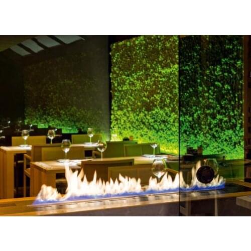 Inno-Fire 72 inch real fire intelligent smart bio ethanol electric fireplace heater