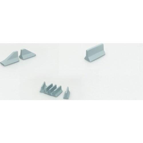 8 PCS DIY 1:87 Simulation Concrete Guardrail Sand Table Scene Station Decoration Model Train Ho Scale Accessories