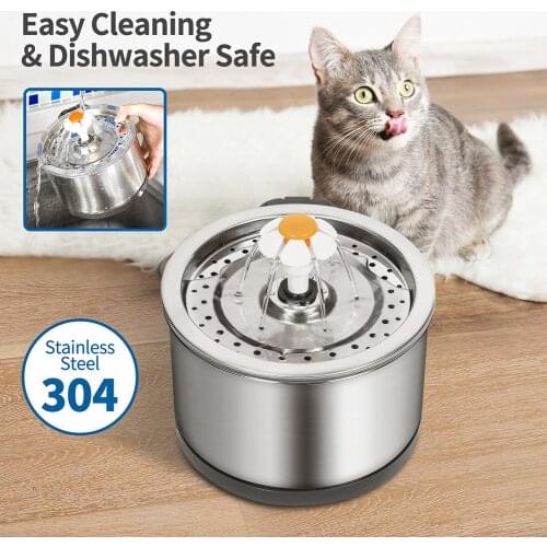 Pet Automatic Water Fountain 2.5L Cats Dogs Water Dispenser with 4 Stage Filters Electric Drinking Fountain Ultra Quiet Water Fe