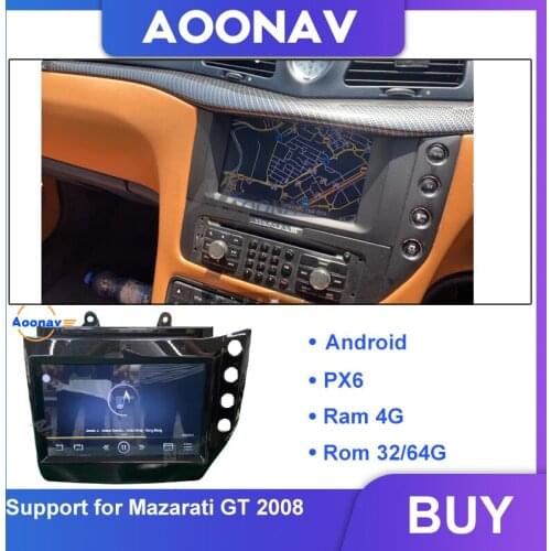 Car HD touch Screen IPS auto radio stereo player head unit For Mazarati GT 2008 GPS Navigation multimedia video audio player