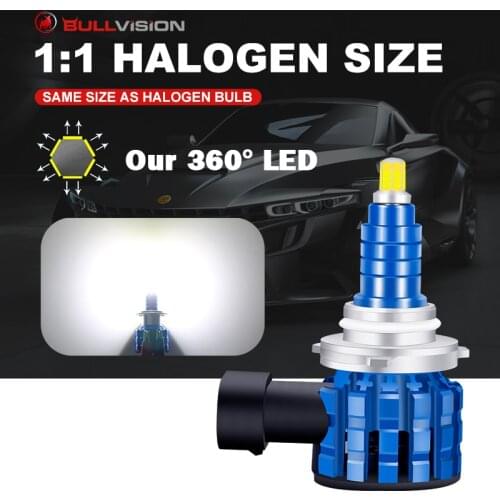 H7 Led Car Headlights Bulbs 20000LM H4 H11 H8 HB3 9005 HB4 9006 Turbo led Lamp Driving Running Light Front Fog lamp 6000K White