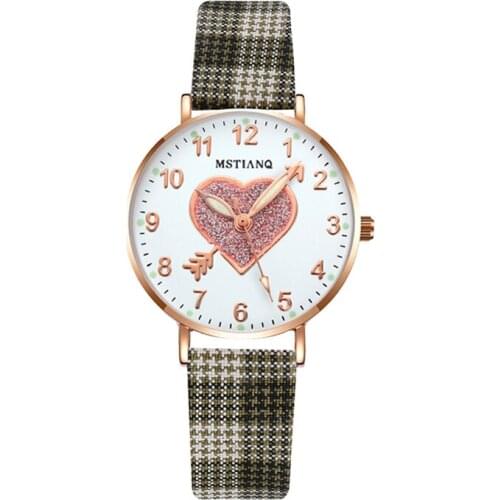 Nice Pop ELegant Women Leather Band Quartz Watch Vogue Students Dress Sports Clock Bracelet Wrist Watches Ladies Watch