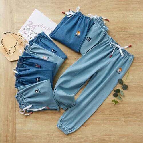 Baby boys trousers girls spring cotton warm jeans 2-11T children cartoon pants infant trousers little kids long jeans fall pants