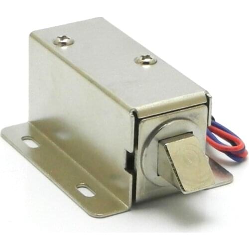 1PC Electromagnet Solenoid Lock DC 12V 24V Push Pull Action Assembly for Electirc Door Lock / Drawer Small Electric Mortise Lock