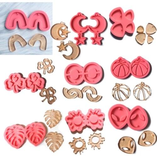Earring Stud Resin Molds Earrings Resin Mould Resin Charms Casting Mould Stud Earrings Earring Backs Jewelry Making