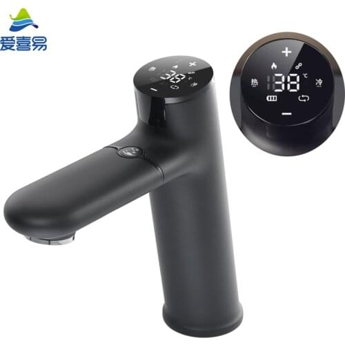 Induction Contactless Faucet Gesture Switching Hot and Cold Water Kitchen Sink Stream Sprayer Head Chrome/Black Mixer Tap