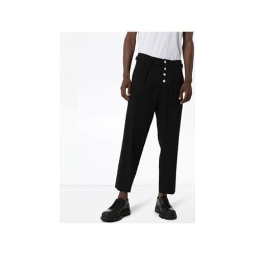 Fashion New men loose personality casual pants youth personality joker straight pants youth slim nine-point pants