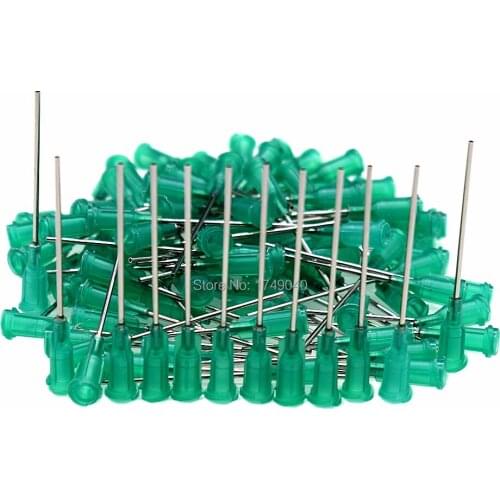 100pcs 18G Blunt Tip Needle Glue Adhesive Dispensing Needle Syringe Stainless Steel Needle Tip Set 55mm length
