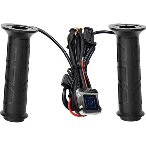 22mm Motorcycle Heating Handlebar Intelligent Three-Speed Temperature Adjustment Heating Handle for ATV Motorcycles