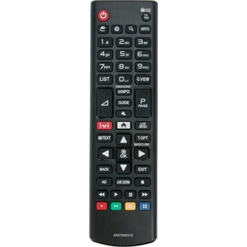 New remote control AKB75095312 for LG TV 24LJ480U 24MT49S 28LK480U 28MT49S 32LJ594U 32LJ600U 32LJ610V 32LJ622V 43LJ594V