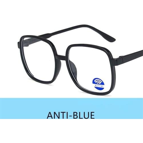 New anti blue light radiation blue ray proof kids glasses large black frame fashion children reading glasses KAB006