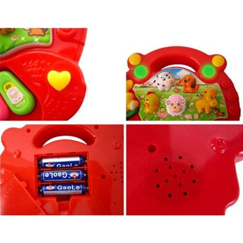 Popular Musical Instrument Keyboard Toys Portable Baby Kids Animal Farm Music Piano Developmental Toy Children Gifts