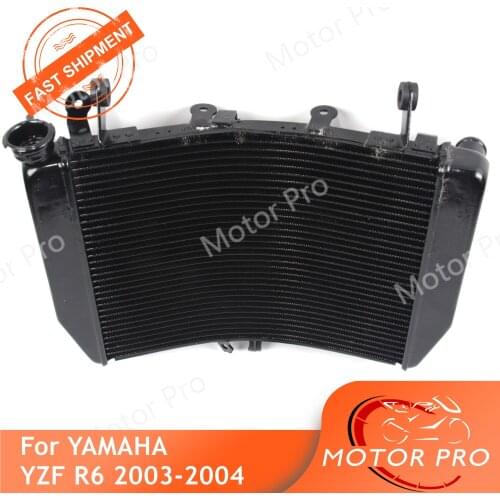 Motorcycle Radiator For Yamaha YZF R6 2003 2004 Cooling Cooler Engine Water Accessories Aluminum YZF-R6 03 04